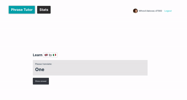 Phrase Tutorโs front-end